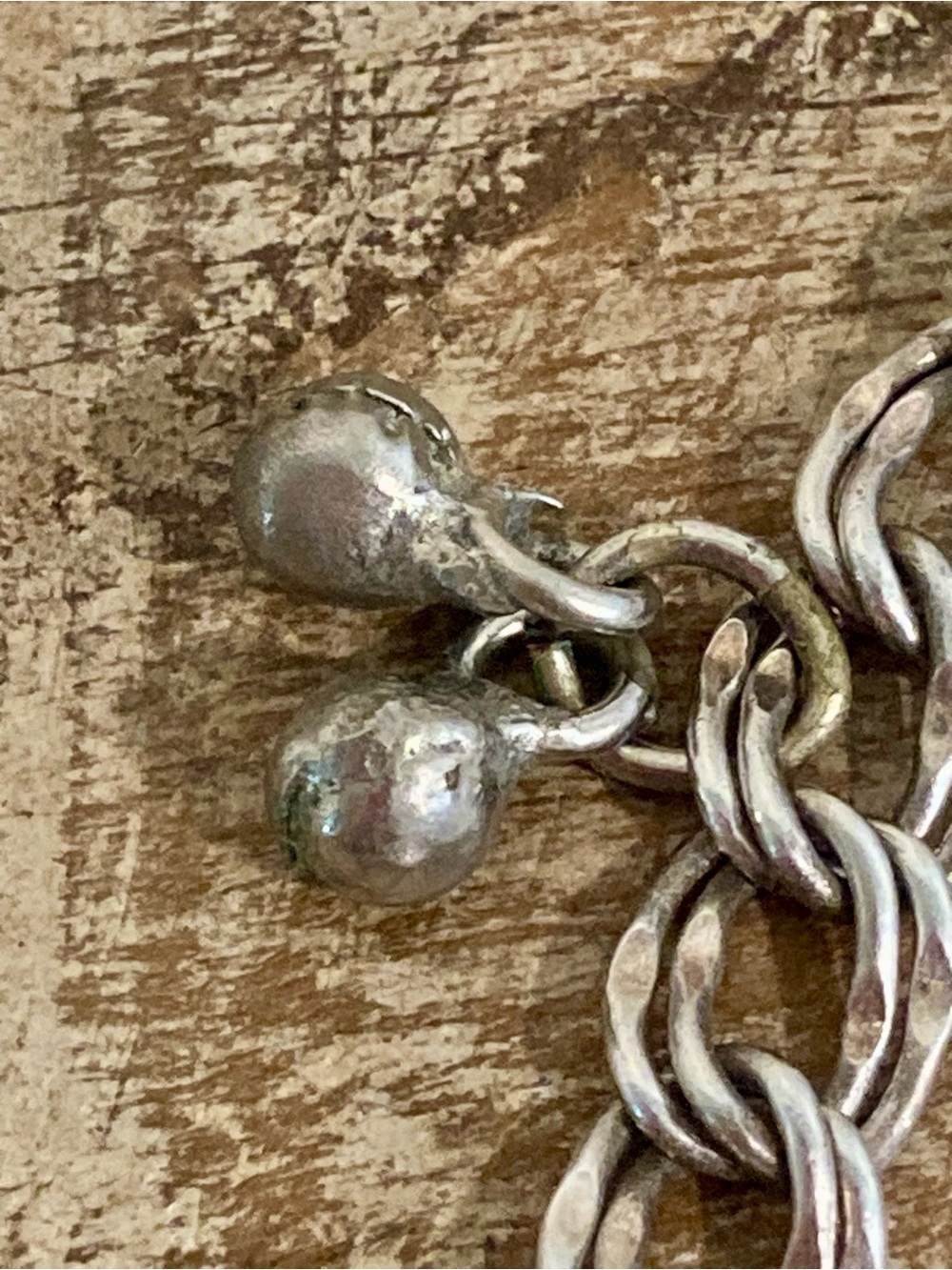 Silver Charm Bracelet with Bell, Fairy, Horse Charms 7” to 7.5” Long - Picture 7 of 16